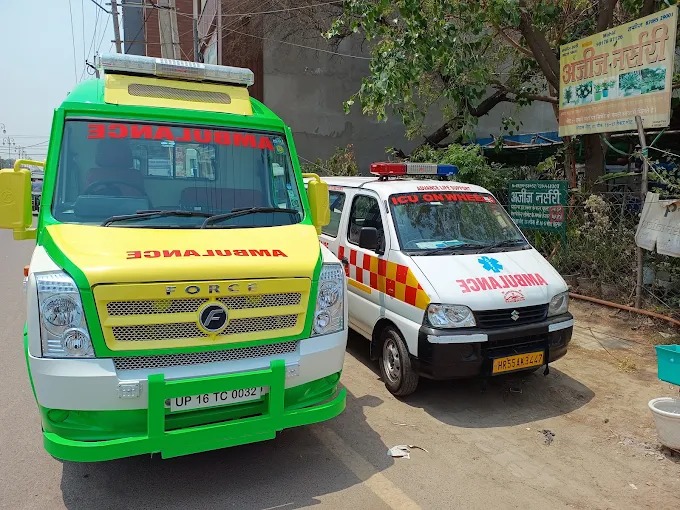 Ambulance exterior side by side