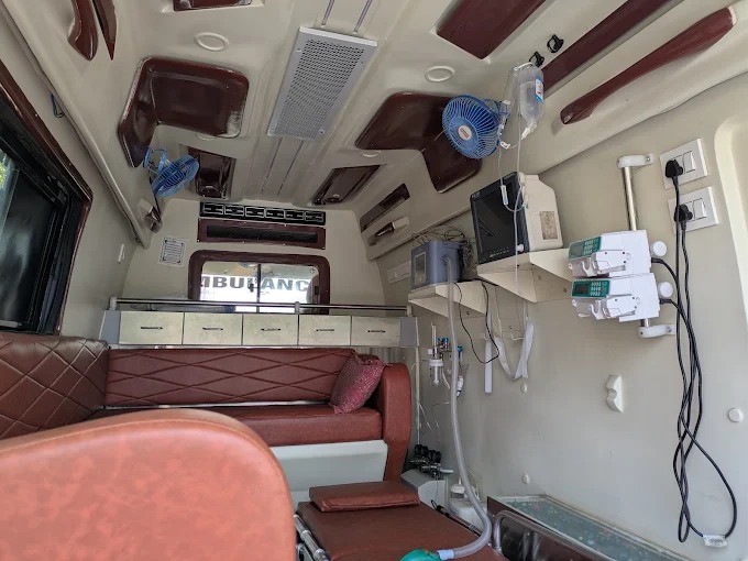 Ambulance interior for ICU and critical care patient transport in Hisar